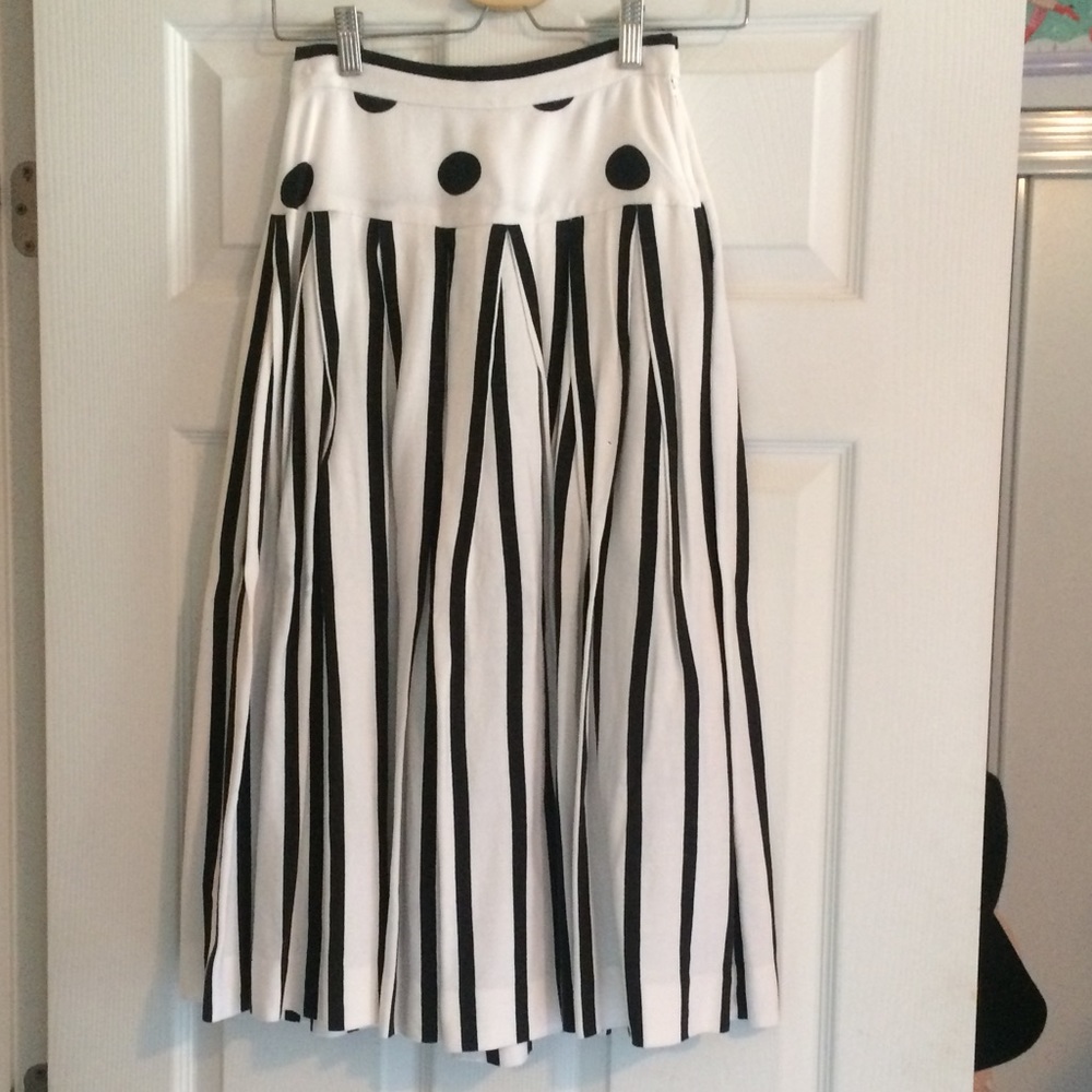 💖Vintage polka dot striped skirt 💖